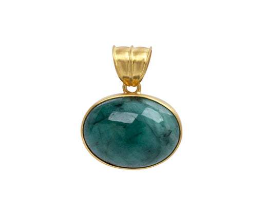 Smooth Oval Emerald Pendant ONLY