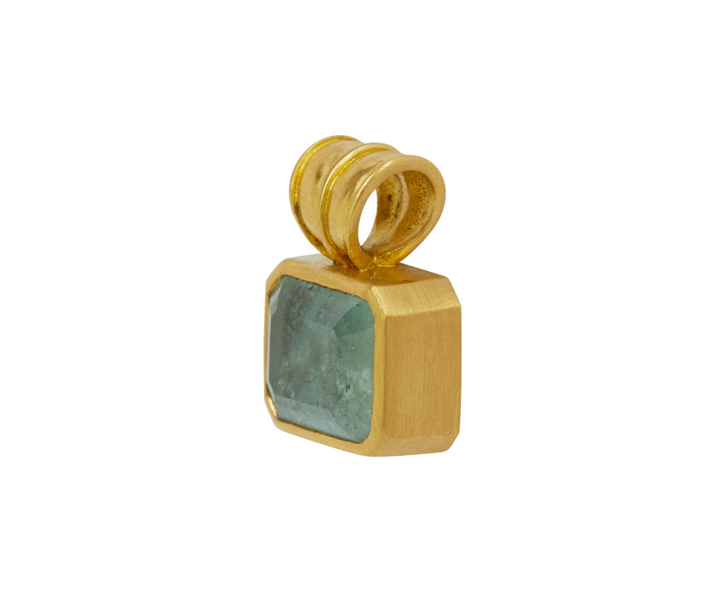Prounis Baby Green Beryl Block Pendant ONLY - side