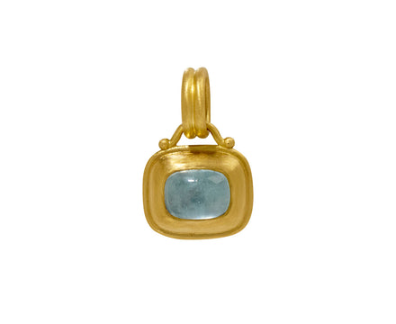 Aquamarine Capsa Charm Pendant ONLY