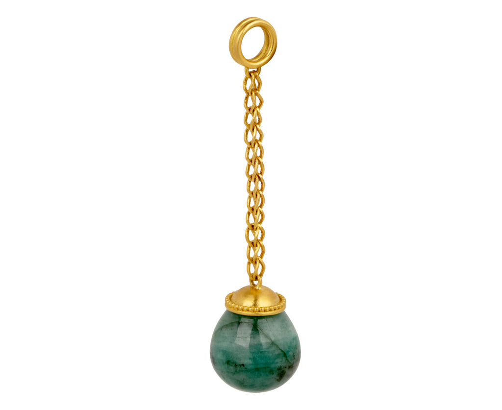 Opaque Emerald Haltere Chain Drop Pendant ONLY