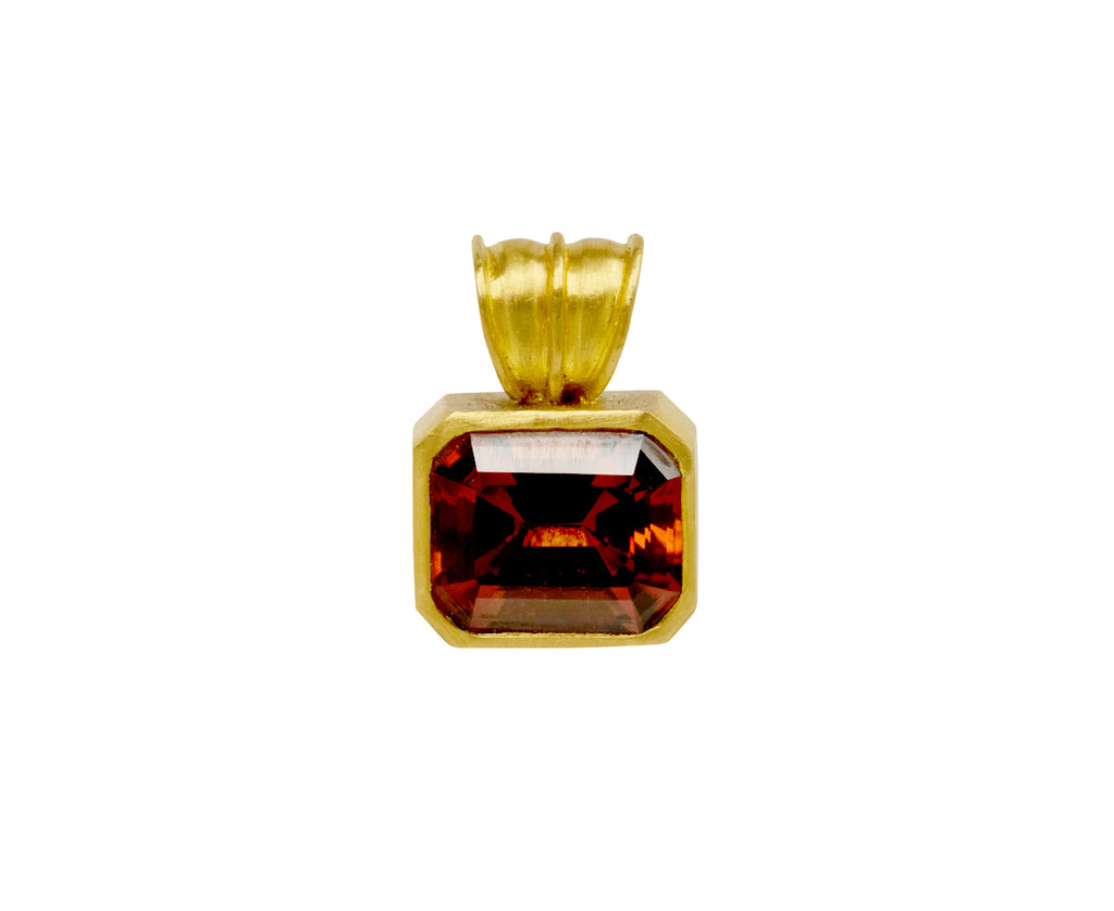 Baby Scarlet Tourmaline Block Pendant ONLY