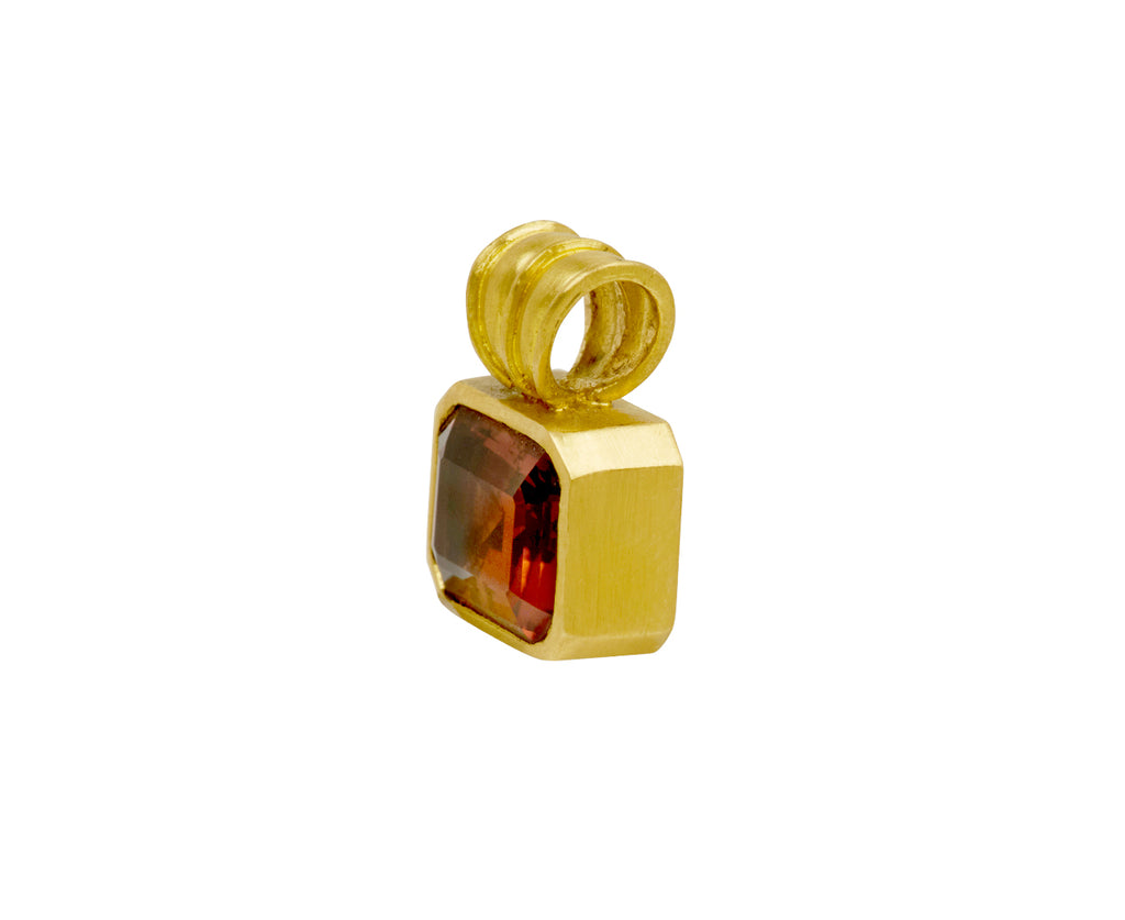 Baby Scarlet Tourmaline Block Pendant ONLY