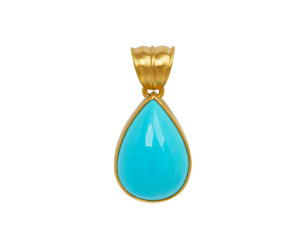 Turquoise Teardrop Pendant ONLY
