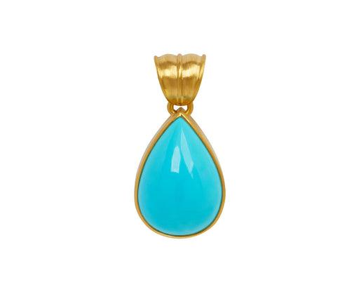 Turquoise Teardrop Pendant ONLY