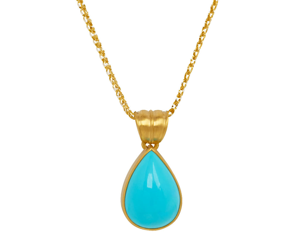 Turquoise Teardrop Pendant ONLY