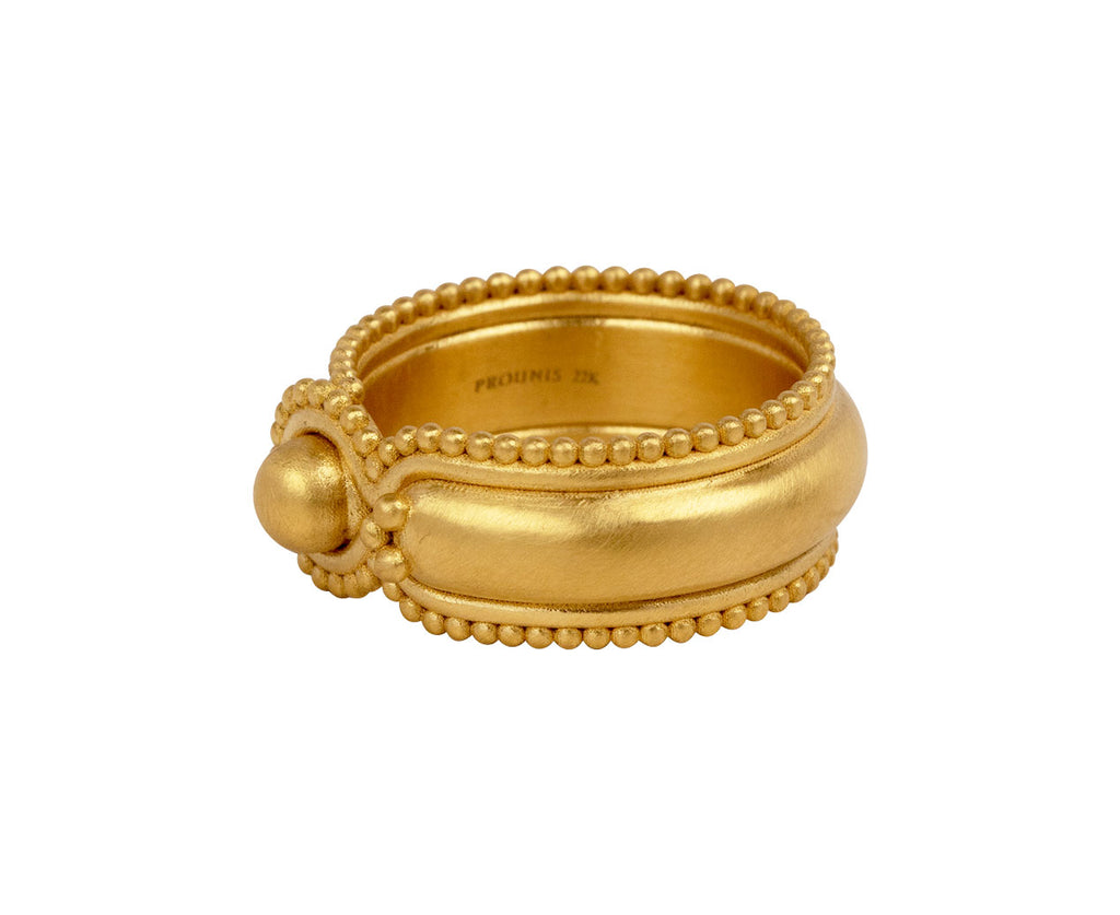 Prounis Gold Osnapa Ring Side View
