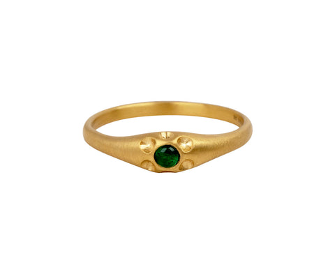 Prounis Emerald Rosette Souvenir Ring