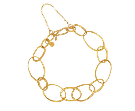 Gold Oval Links Bracelet