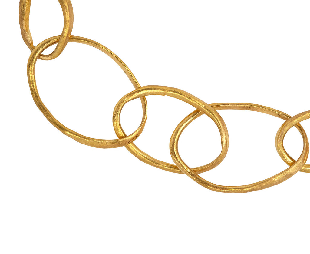 Gold Oval Links Bracelet