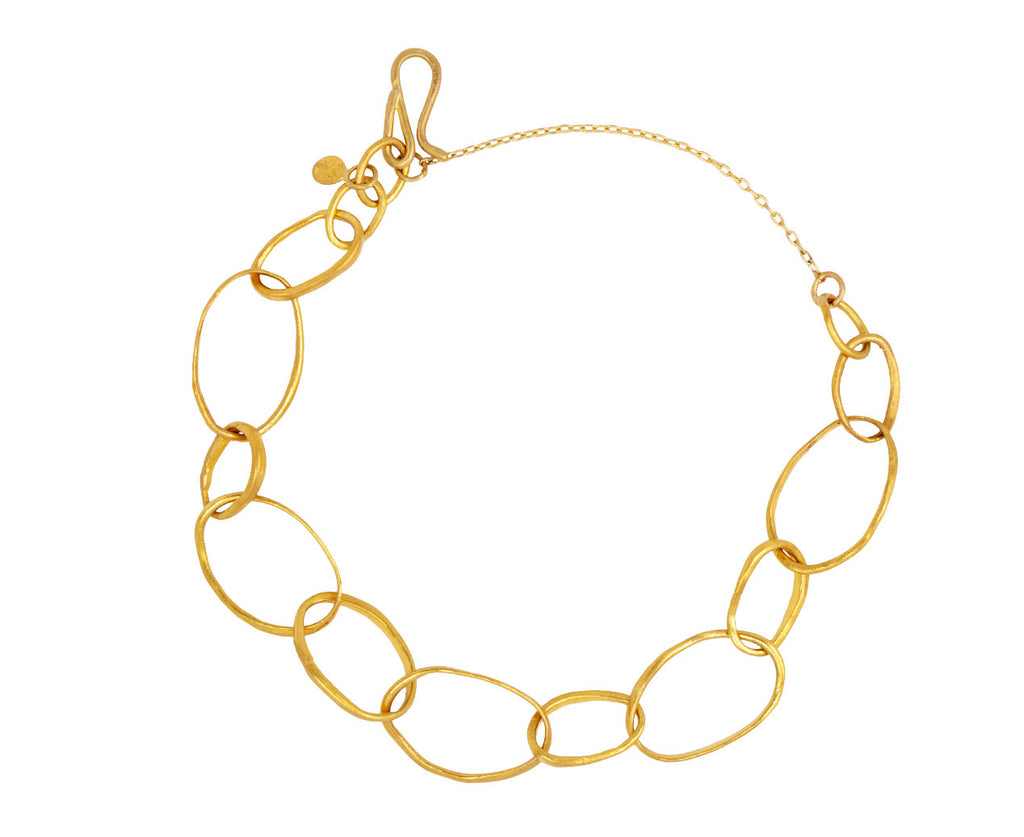 Gold Oval Links Bracelet