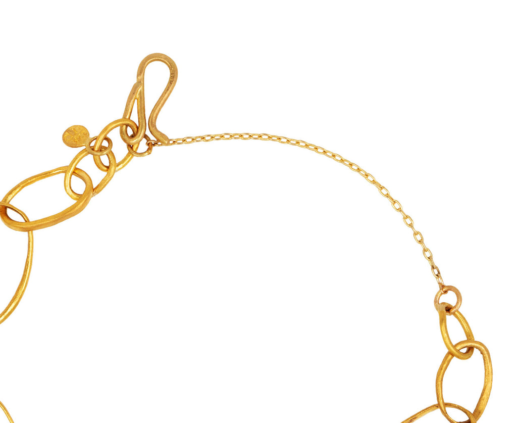 Gold Oval Links Bracelet