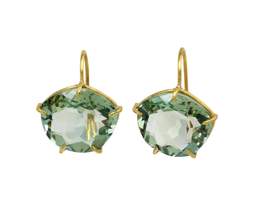 Rosanne Pugliese Green Amethyst Petal Earrings