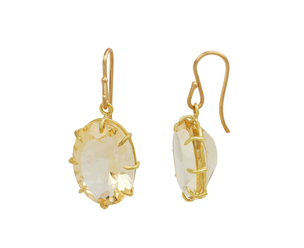 Champagne Citrine Drop Earrings