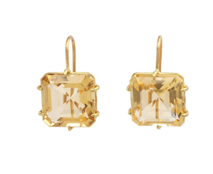 Citrine Cube Earrings