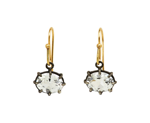 Mini Gem White Topaz Earrings - TWISTonline 