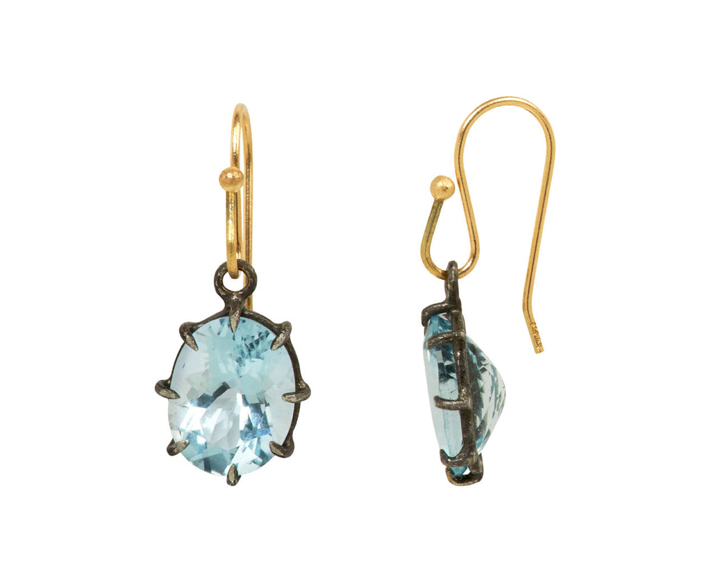 Oval Aquamarine Earrings - TWISTonline 