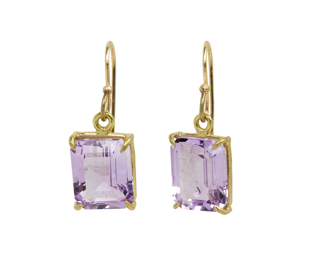 Small Lavender Amethyst Drop Earrings