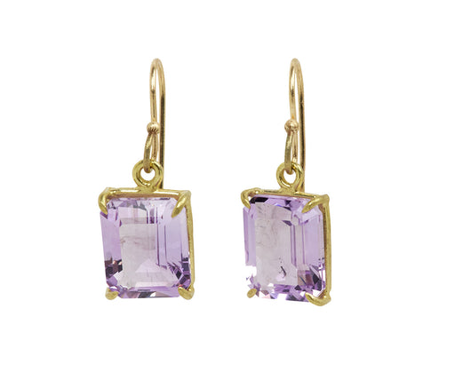 Small Lavender Amethyst Drop Earrings