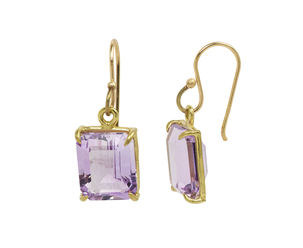 Small Lavender Amethyst Drop Earrings