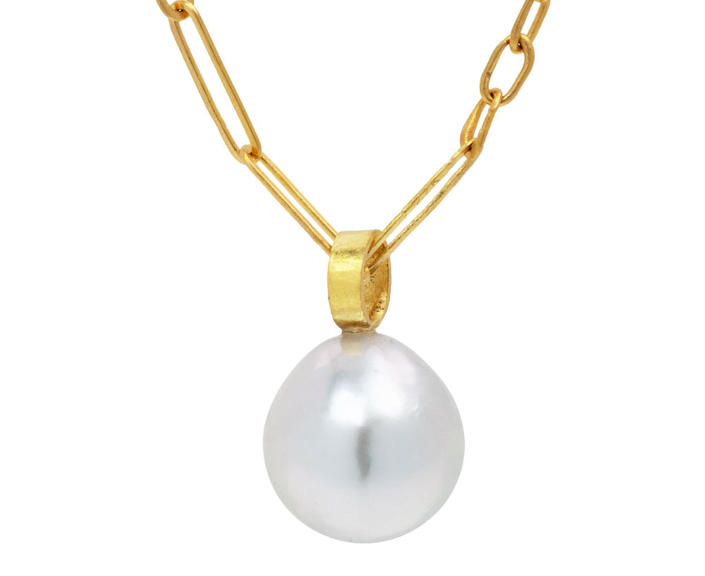 South Sea Pearl Mixed Link Necklace
