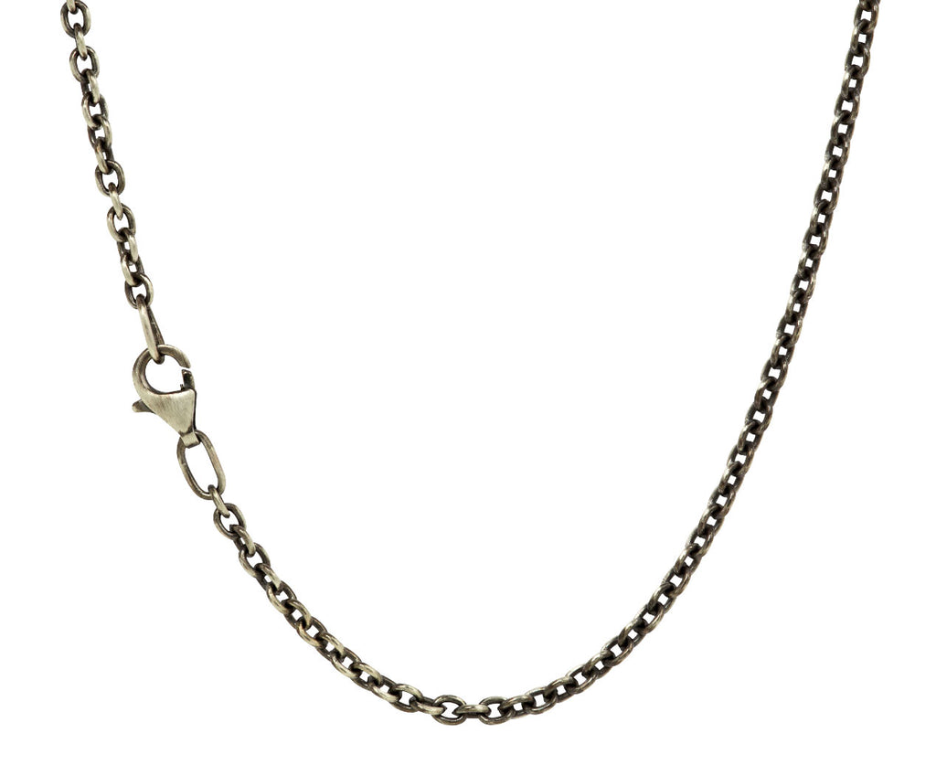 Thin Oxidized Sterling Silver Chain Necklace - TWISTonline 