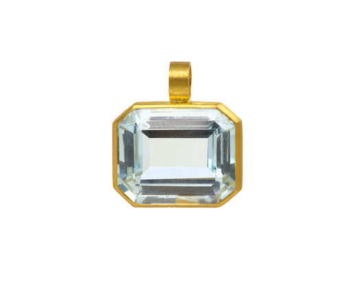 Rosanne Pugliese Emerald Cut Blue Topaz Pendant ONLY