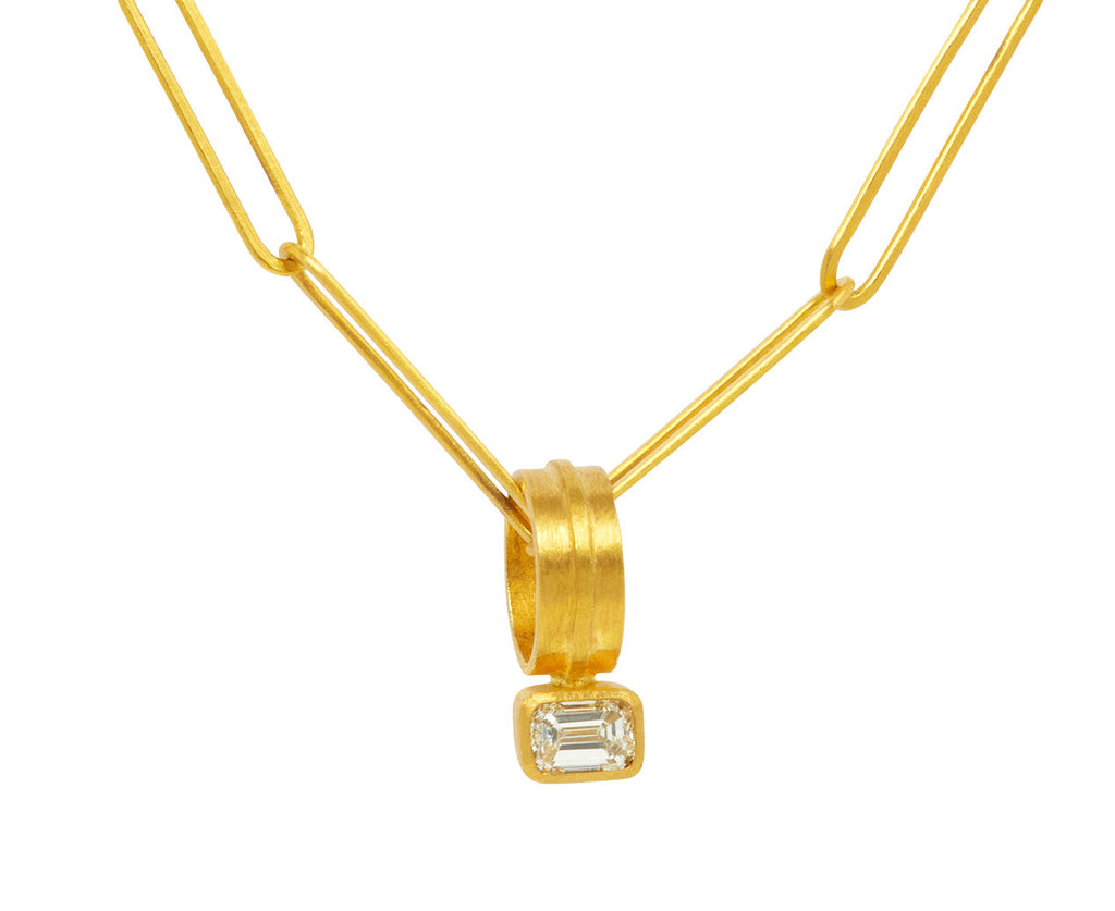 Emerald Cut Diamond Pendant ONLY - TWISTonline 