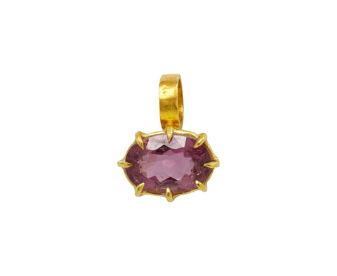Small Oval Pink Tourmaline Pendant ONLY - TWISTonline 