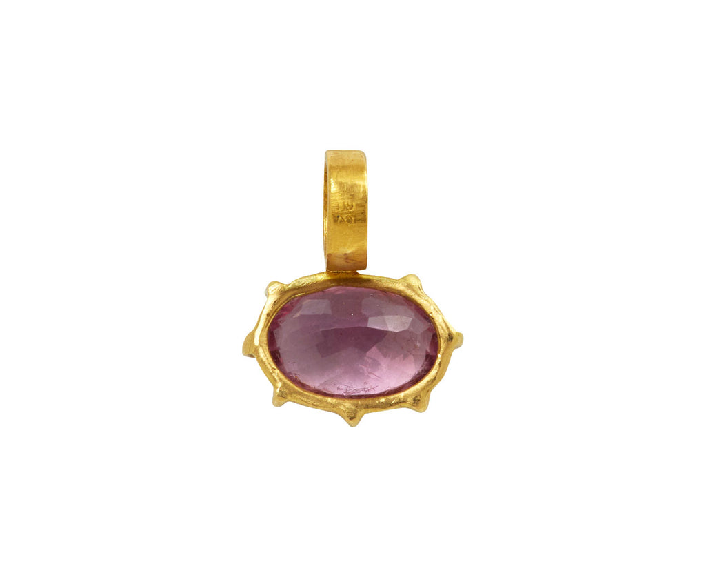 Small Oval Pink Tourmaline Pendant ONLY - TWISTonline 