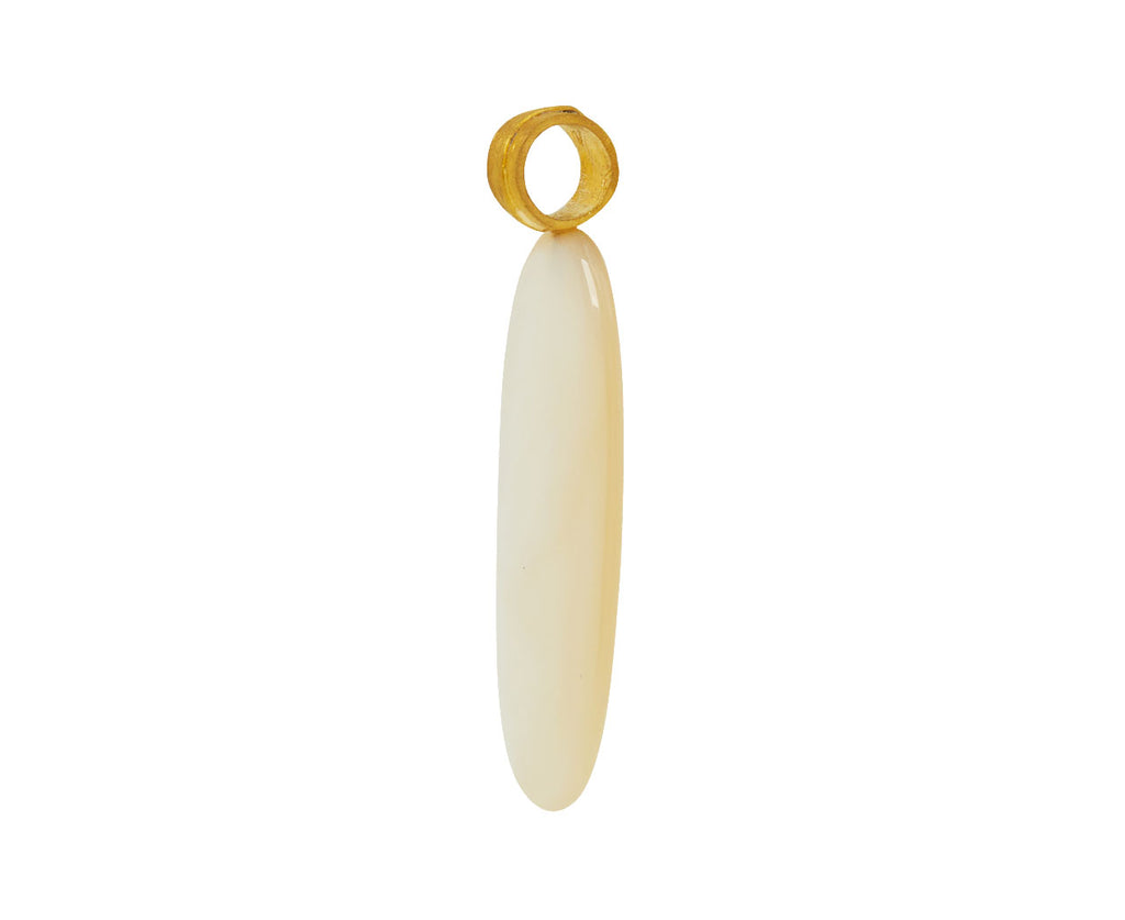 Elongated Mother-of-Pearl Oval Pendant ONLY - TWISTonline 