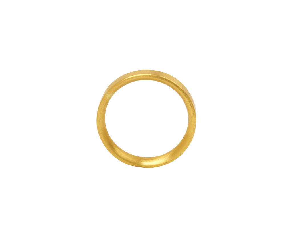 Rosanne Pugliese 4mm Wide Half Round Band - Top down