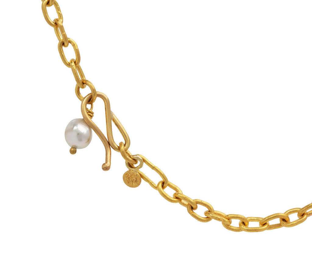 Bi-Color Tourmaline Mixed Link Chain Necklace