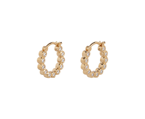 Renna Diamond Bubble Hoop Earrings