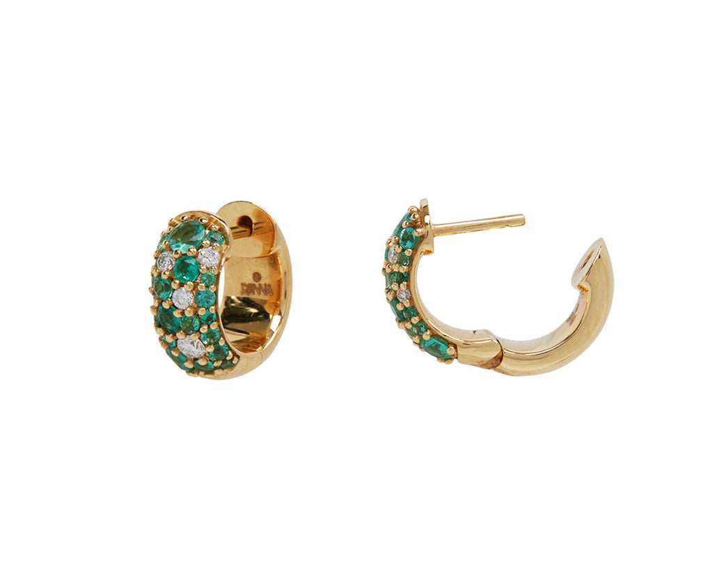 Emerald Tidepool Hoop Earrings