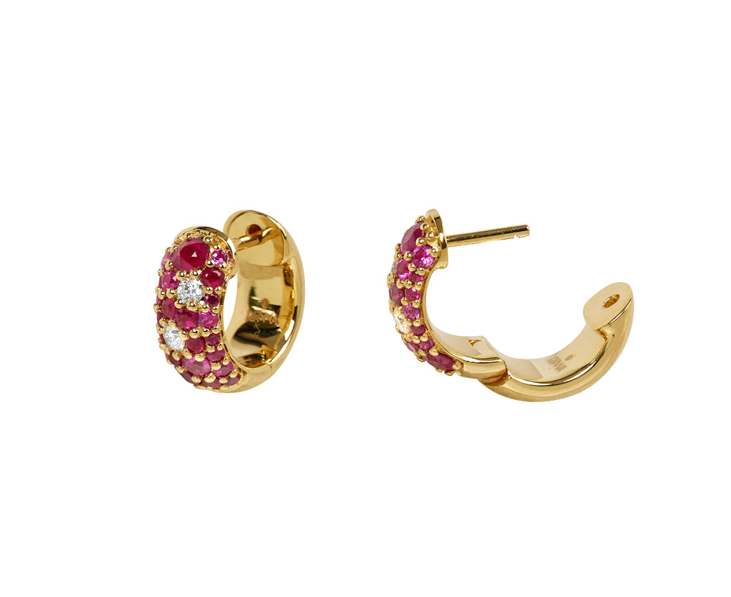 Ruby Tidepool Hoop Earrings