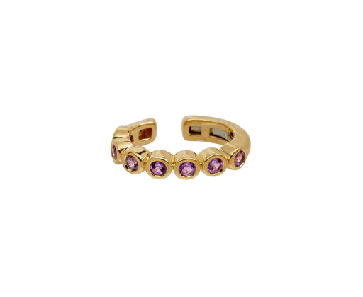 Renna Amethyst Bubble Ear Cuff