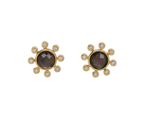 Gray Mother-of-Pearl Little Dipper Stud Earrings