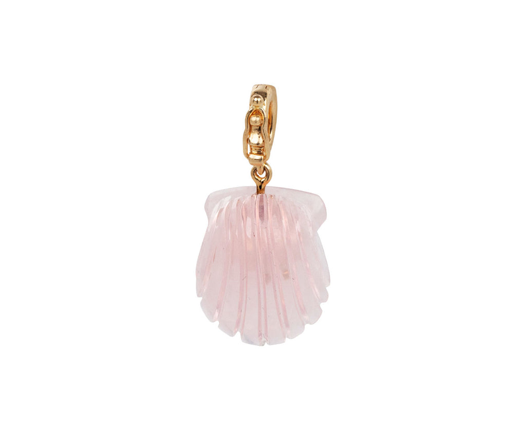 Rose Quartz and Pearl Dream Shell Pendant ONLY