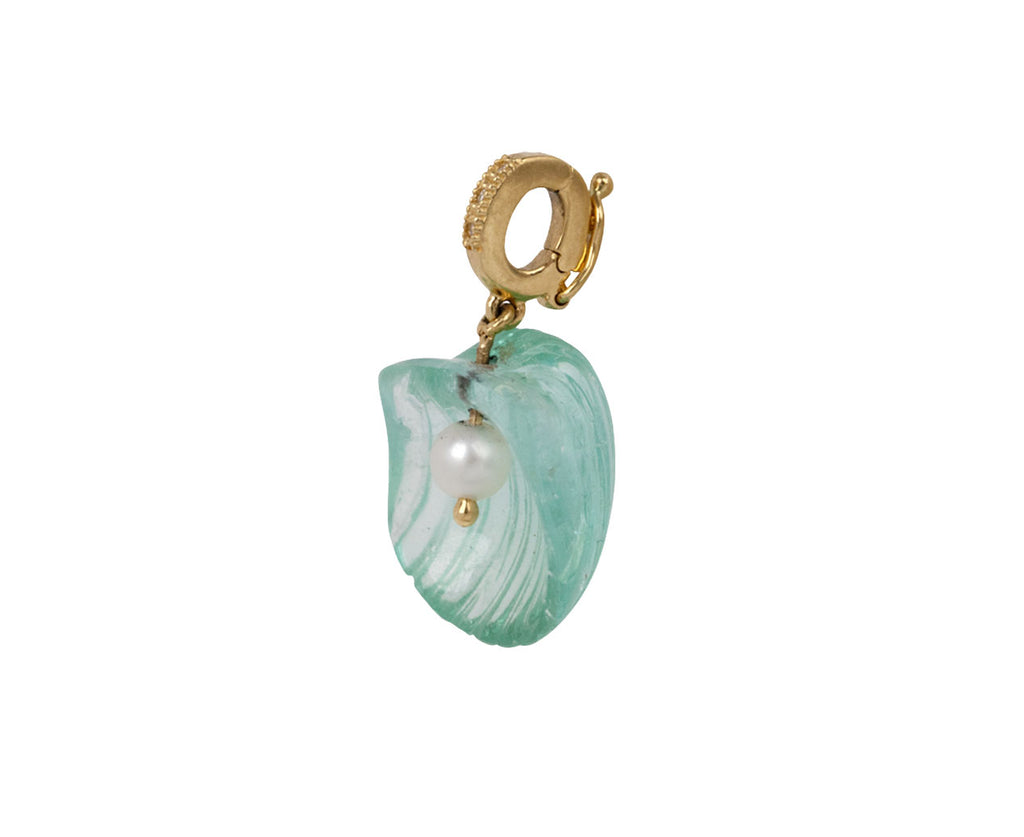 Renna Tourmaline and Pearl Dream Shell Pendant ONLY Side
