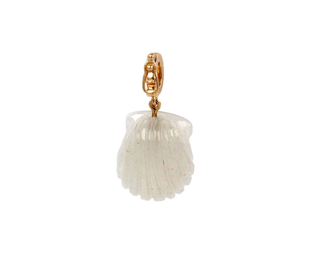 Rainbow Moonstone and Pearl Dream Shell Pendant ONLY