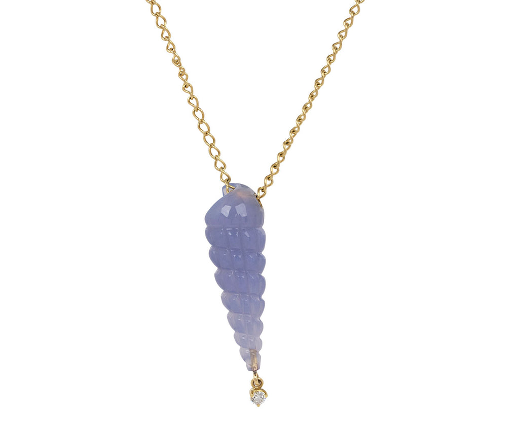 Aqua Blue Chalcedony Sterling Silver Gemstone pearl Pendant at ₹1650 |  Azilaa