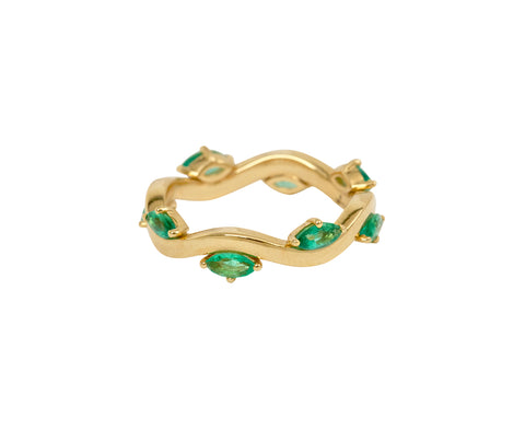 Renna Marquise Emerald Constellation Ring