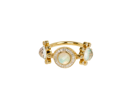 Renna Diamond and Opal Galaxy Ring