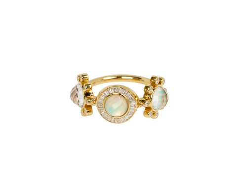 Renna Diamond and Opal Galaxy Ring