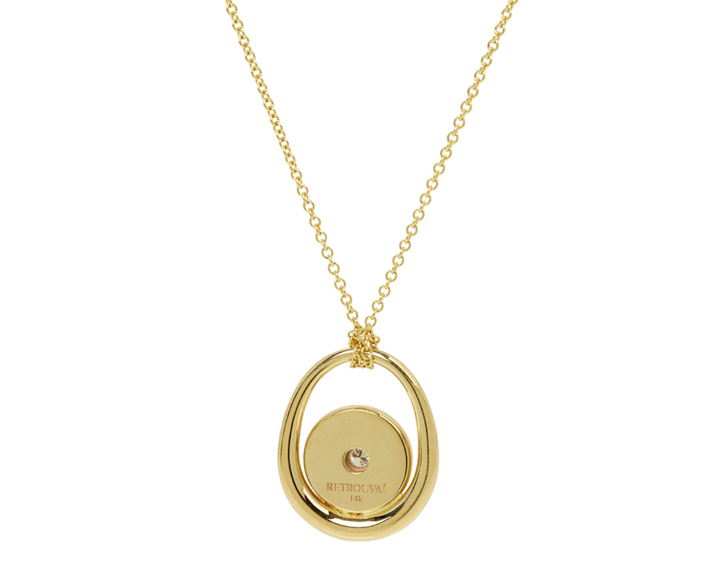 Lapis Midi Compass Sling Pendant Necklace