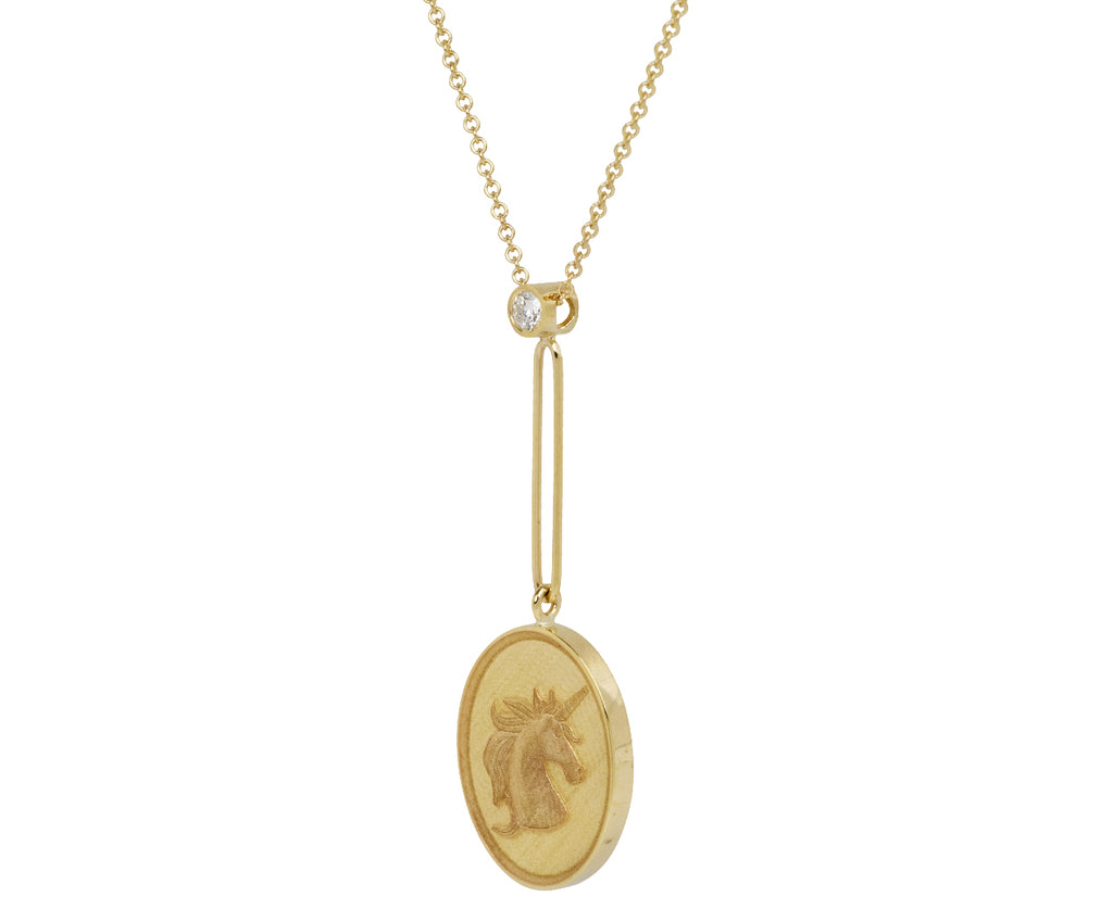 Grandfather Fantasy Unicorn Signet Necklace