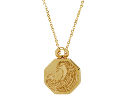 Classic Wave Locket Necklace
