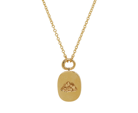 Petite Cloud Locket Necklace