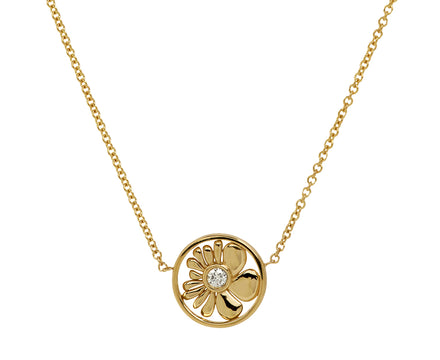 Petite Bonded Flower Pendant Necklace