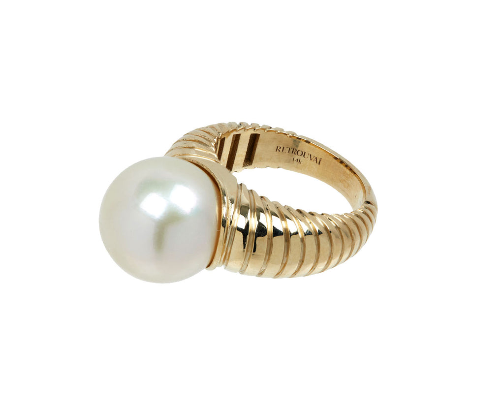 Grandfather Pearl Modern Love Ring